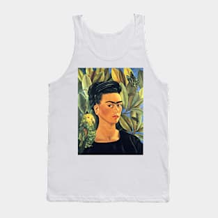 Frida Kahlo Self-Portrait with Bonito 1941 Art Print Tank Top